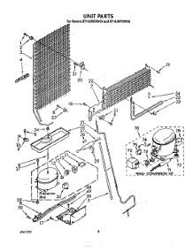 07 - Unit parts for Whirlpool Refrigerator ET14JMXXW00 from AppliancePartsPros.com