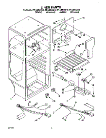 03 - Liner, Lit / Optional parts for Whirlpool Refrigerator ET14JMXAW10 from AppliancePartsPros.com