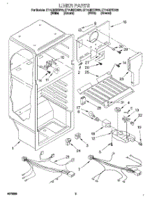 03 - Liner, Lit / Optional parts for Whirlpool Refrigerator ET14JMXDW00 from AppliancePartsPros.com