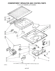 05 - Compartment Separator And Control parts for Whirlpool Refrigerator ET14JMXMWR6 from AppliancePartsPros.com