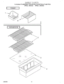 06 - Shelf parts for Whirlpool Refrigerator ET14JMXFW00 from AppliancePartsPros.com