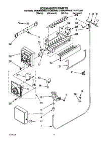 05 - Icemaker parts for Whirlpool Refrigerator ET14JMYAN02 from AppliancePartsPros.com