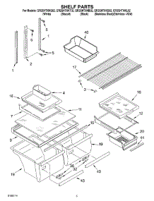 03 - Shelf parts for Whirlpool Refrigerator GR2SHTXKS02 from AppliancePartsPros.com