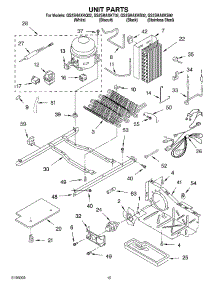 09 - Unit Parts parts for Whirlpool Refrigerator GS2SHAXKT02 from AppliancePartsPros.com