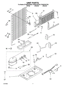 04 - Unit parts for Whirlpool Refrigerator ET4WPKXKT00 from AppliancePartsPros.com