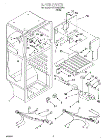 03 - Liner, Optional parts for Whirlpool Refrigerator 4VET18GKGW01 from AppliancePartsPros.com