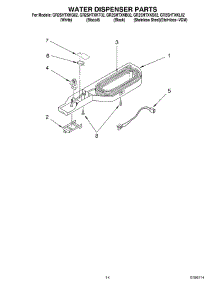 08 - Water Dispenser, Optional parts for Whirlpool Refrigerator GR2SHTXKS02 from AppliancePartsPros.com