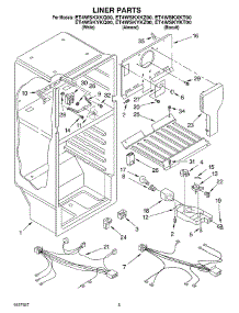 03 - Liner parts for Whirlpool Refrigerator ET4WSKXKZ00 from AppliancePartsPros.com