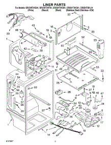 02 - Liner parts for Whirlpool Refrigerator GR2SHTXKB01 from AppliancePartsPros.com