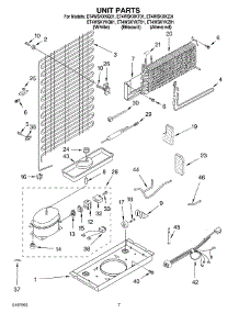 04 - Unit parts for Whirlpool Refrigerator ET4WSKXKT01 from AppliancePartsPros.com