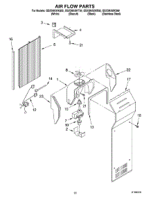 12 - Air Flow Parts, Parts Not Illustrated parts for Whirlpool Refrigerator GS2SHAXKQ02 from AppliancePartsPros.com