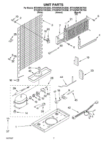 04 - Unit parts for Whirlpool Refrigerator ET4WSKYKZ00 from AppliancePartsPros.com