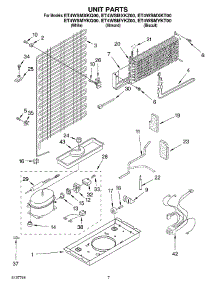 04 - Unit parts for Whirlpool Refrigerator ET4WSMXKZ00 from AppliancePartsPros.com