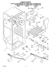 03 - Liner parts for Whirlpool Refrigerator ET4WSMYKQ00 from AppliancePartsPros.com