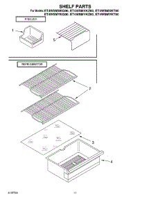 06 - Shelf, Optional parts for Whirlpool Refrigerator ET4WSMXKQ00 from AppliancePartsPros.com