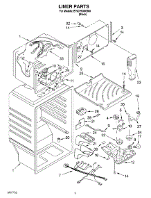 03 - Liner parts for Whirlpool Refrigerator ET9CHKXKB00 from AppliancePartsPros.com
