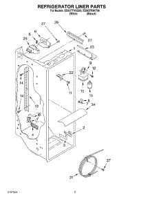 02 - Refrigerator Liner parts for Whirlpool Refrigerator ED5GTFXKQ00 from AppliancePartsPros.com