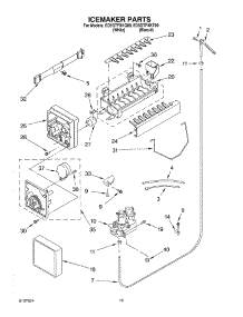 12 - Ice Maker, Optional parts for Whirlpool Refrigerator ED5GTFXKT00 from AppliancePartsPros.com