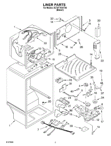 03 - Liner parts for Whirlpool Refrigerator 8ET8FTKXKT00 from AppliancePartsPros.com