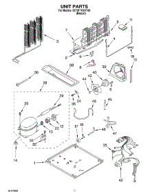 04 - Unit parts for Whirlpool Refrigerator 8ET8FTKXKT00 from AppliancePartsPros.com