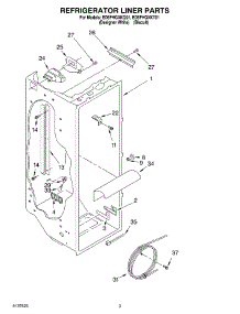02 - Refrigerator Liner parts for Whirlpool Refrigerator ED5FHGXKT01 from AppliancePartsPros.com