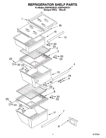 03 - Refrigerator Shelf parts for Whirlpool Refrigerator ED5FHGXKT01 from AppliancePartsPros.com
