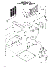 04 - Unit parts for Whirlpool Refrigerator ET1NHMXKT00 from AppliancePartsPros.com