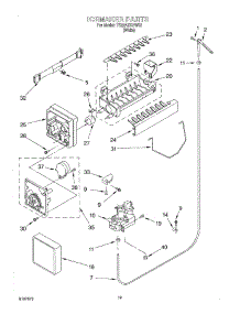 12 - Ice Maker, Optional parts for Whirlpool Refrigerator TS22AEXHW03 from AppliancePartsPros.com