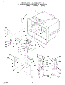 02 - Freezer Liner parts for Whirlpool Refrigerator GB22DKXJB00 from AppliancePartsPros.com