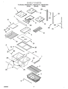 07 - Shelf, Optional parts for Whirlpool Refrigerator GB22DKXJT01 from AppliancePartsPros.com