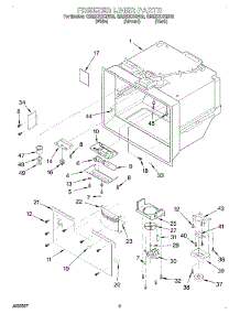 02 - Freezer Liner parts for Whirlpool Refrigerator GB22DKXGW02 from AppliancePartsPros.com