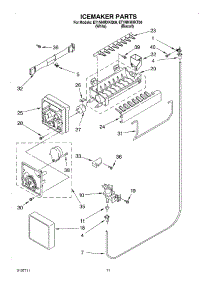 06 - Ice Maker, Optional parts for Whirlpool Refrigerator ET1NHMXKQ00 from AppliancePartsPros.com
