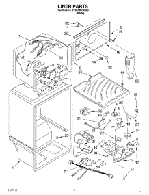 03 - Liner parts for Whirlpool Refrigerator ET9LFKXKQ00 from AppliancePartsPros.com