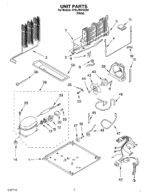 04 - Unit parts for Whirlpool Refrigerator ET9LFKXKQ00 from AppliancePartsPros.com