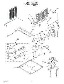 05 - Unit parts for Whirlpool Refrigerator GT9SHKXKQ01 from AppliancePartsPros.com
