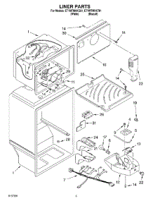 03 - Liner parts for Whirlpool Refrigerator ET1MTMXKQ01 from AppliancePartsPros.com