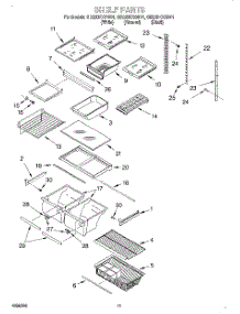 07 - Shelf, Optional parts for Whirlpool Refrigerator GB22DKXGB01 from AppliancePartsPros.com