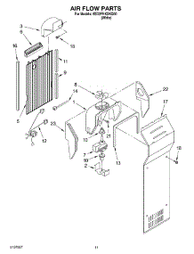07 - Air Flow parts for Whirlpool Refrigerator 6ED2FHKXKQ00 from AppliancePartsPros.com