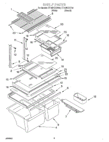 05 - Shelf, Optional parts for Whirlpool Refrigerator ET18PKXGW02 from AppliancePartsPros.com
