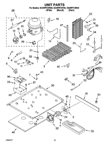 09 - Unit Parts parts for Whirlpool Refrigerator GD25FFCHT00 from AppliancePartsPros.com