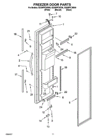 07 - Freezer Door Parts parts for Whirlpool Refrigerator GD25FFCHB00 from AppliancePartsPros.com