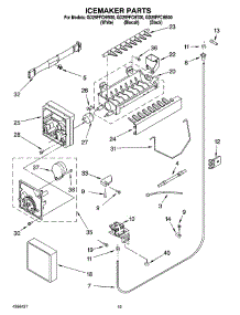 12 - Icemaker Parts parts for Whirlpool Refrigerator GD25FFCHB00 from AppliancePartsPros.com