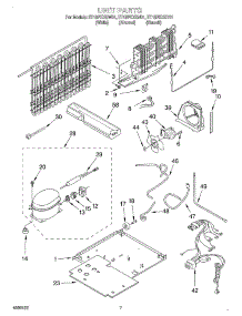 04 - Unit parts for Whirlpool Refrigerator ET18PKXGW01 from AppliancePartsPros.com