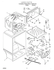 03 - Liner parts for Whirlpool Refrigerator ET18PKXGT02 from AppliancePartsPros.com
