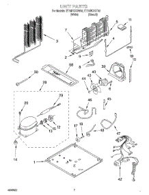 04 - Unit parts for Whirlpool Refrigerator ET18PKXGT02 from AppliancePartsPros.com