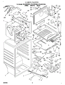 02 - Liner parts for Whirlpool Refrigerator ET21DKXDW01 from AppliancePartsPros.com