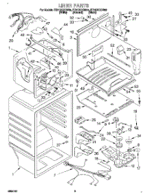 02 - Liner parts for Whirlpool Refrigerator ET21DKXDW03 from AppliancePartsPros.com