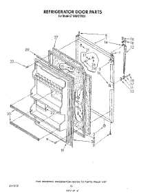 08 - Refrigerator Door , Lit / Optional parts for Whirlpool Refrigerator ET18NKXTF00 from AppliancePartsPros.com