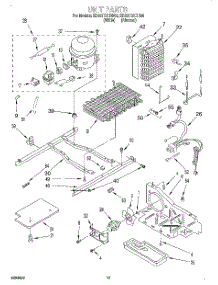 10 - Unit parts for Whirlpool Refrigerator ED22TQXEN00 from AppliancePartsPros.com