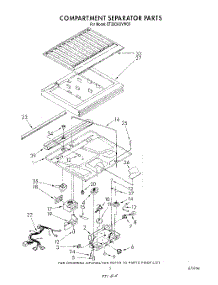 04 - Compartment Separator parts for Whirlpool Refrigerator ET20DKXVW00 from AppliancePartsPros.com